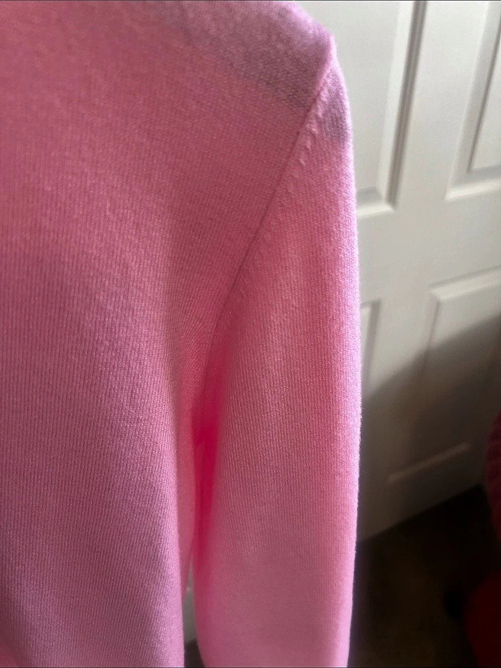 Pink Button-Front Sweater Size Medium - Picture 5 of 6